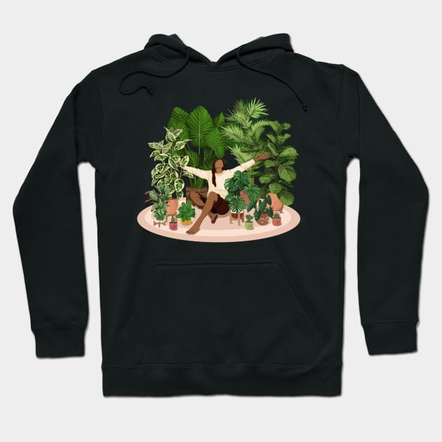 Plant lady 11 Hoodie by Gush Art Studio 1